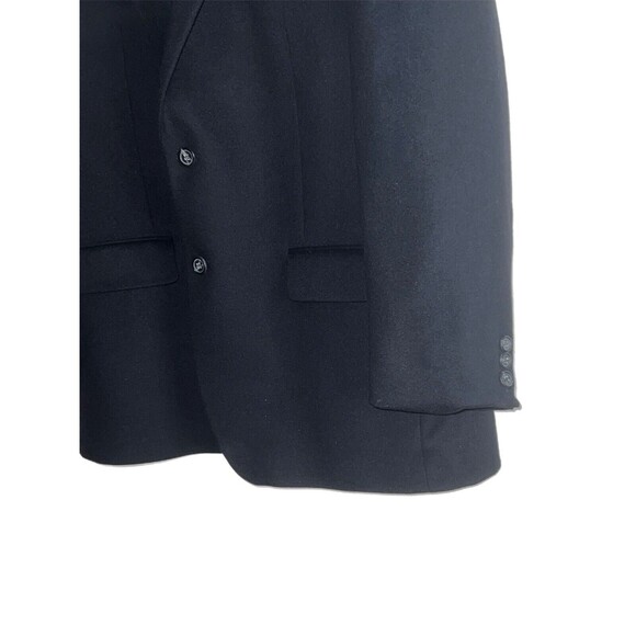 Chap’s Mens Black Two Button Sports Coat Blazer Silk Wool Cashmere Blend 42R - Picture 4 of 9